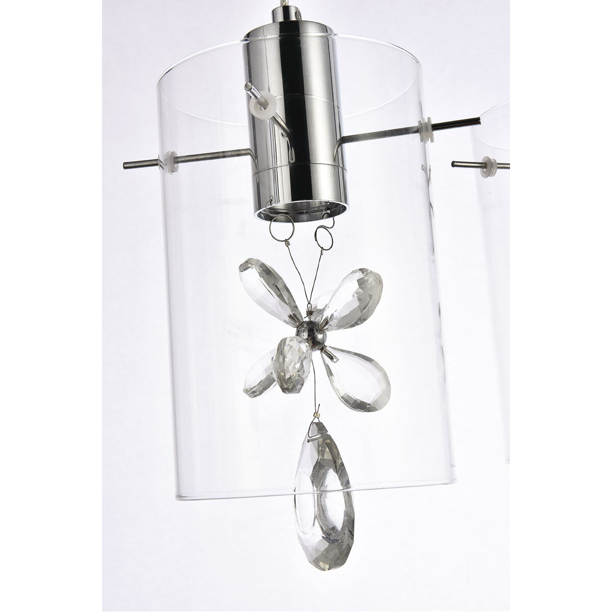 Hana 3 Light 16 inch Chrome Pendant Ceiling Light