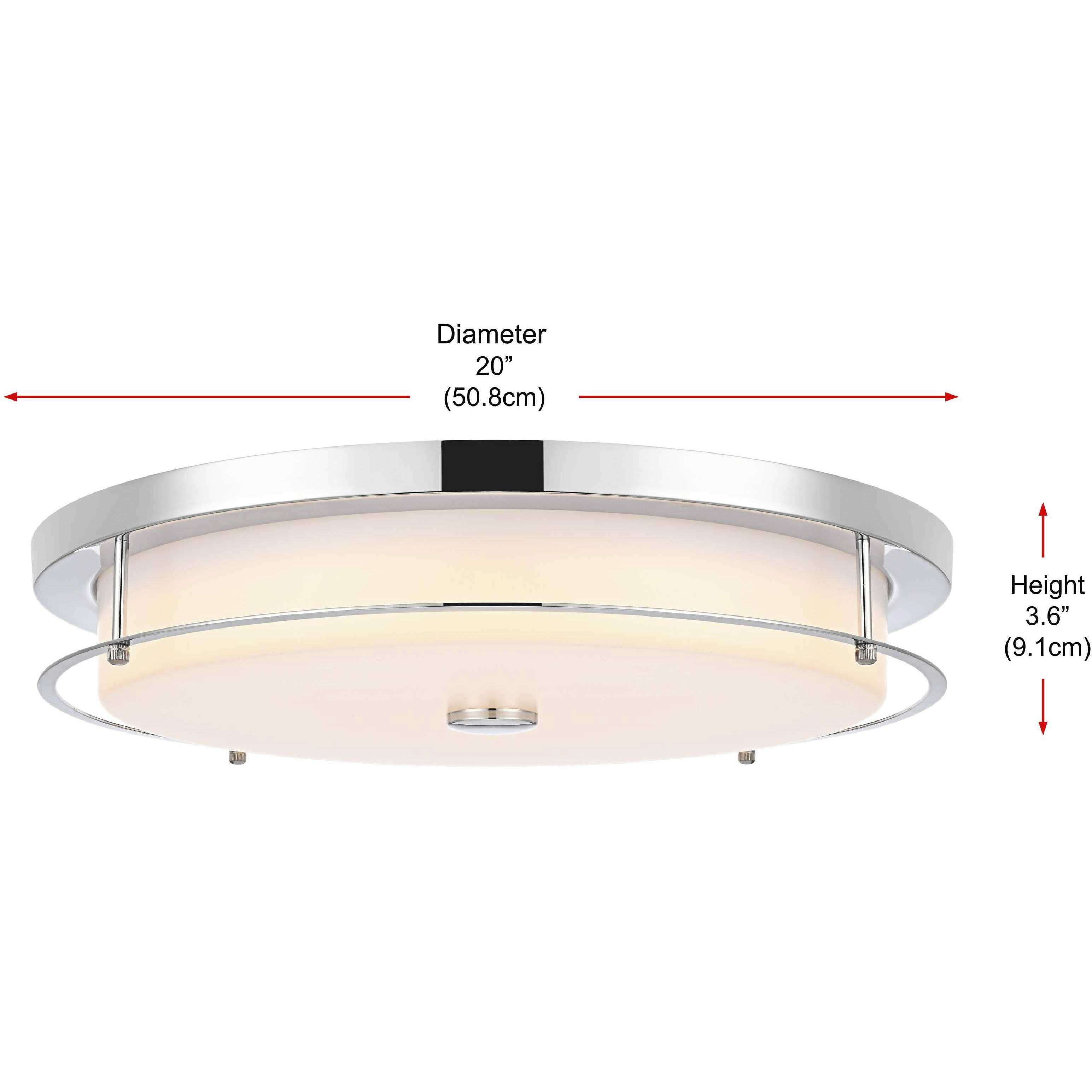 Kolson 1 Light 20 inch Chrome Flush Mount Ceiling Light