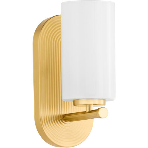 Belinder Wall Mount Wall Light in Aged Brass