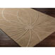 Mystique 132 X 96 inch Dark Brown Handmade Rug, Rectangle