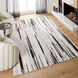 Sesia 114 X 79 inch Black/Grey Rug in 6 x 9