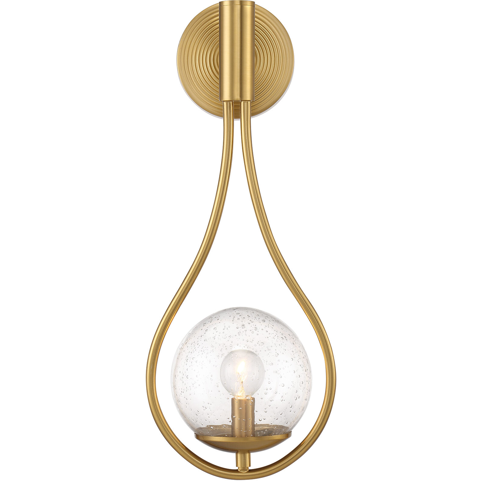 Encino Wall Sconce Wall Light in Warm Brass