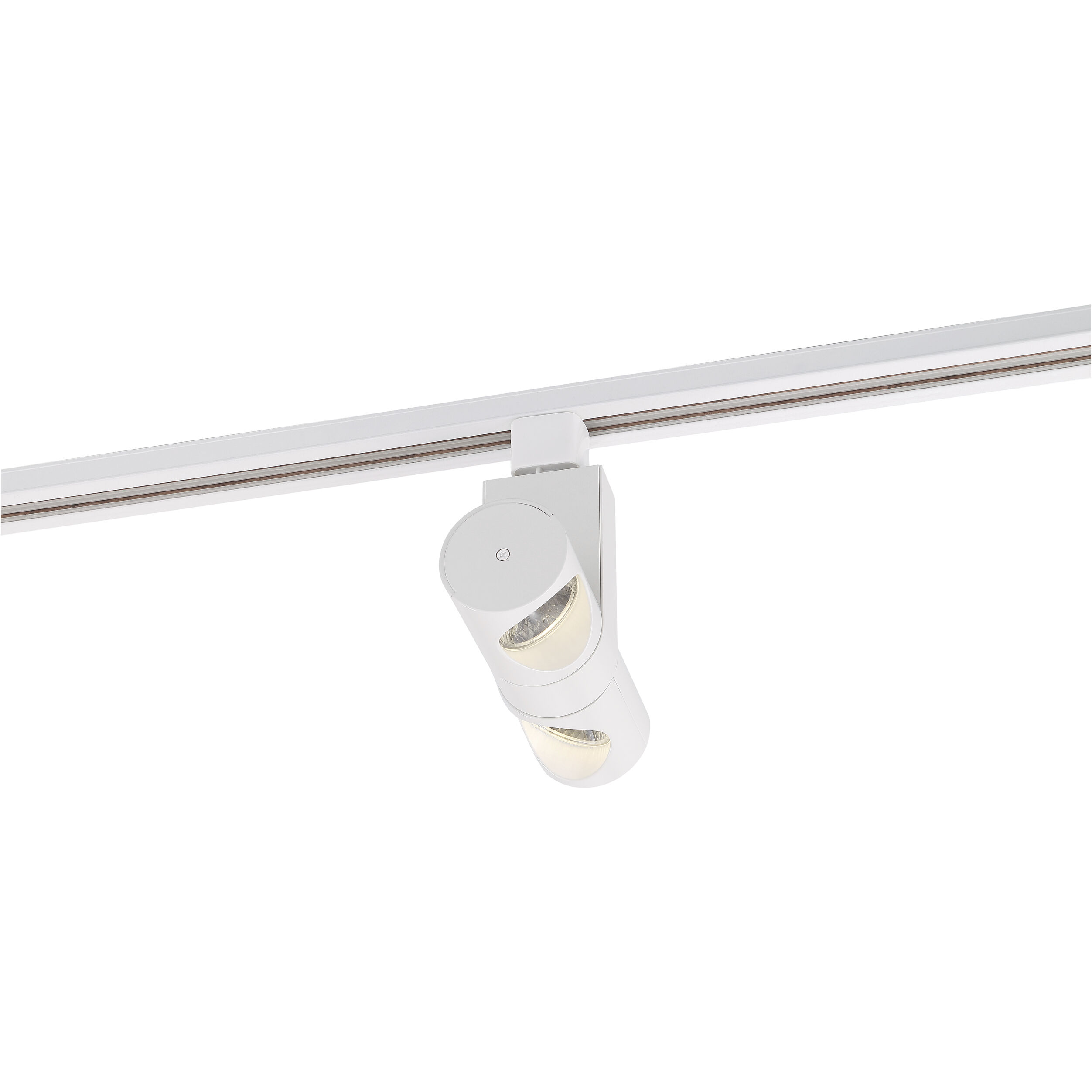 Dual Pipe 120 White Track Head Ceiling Light
