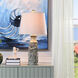 Walton Ceramic 28.75 inch 100.00 watt Blue Bay and Polished Nickel Table Lamp Portable Light