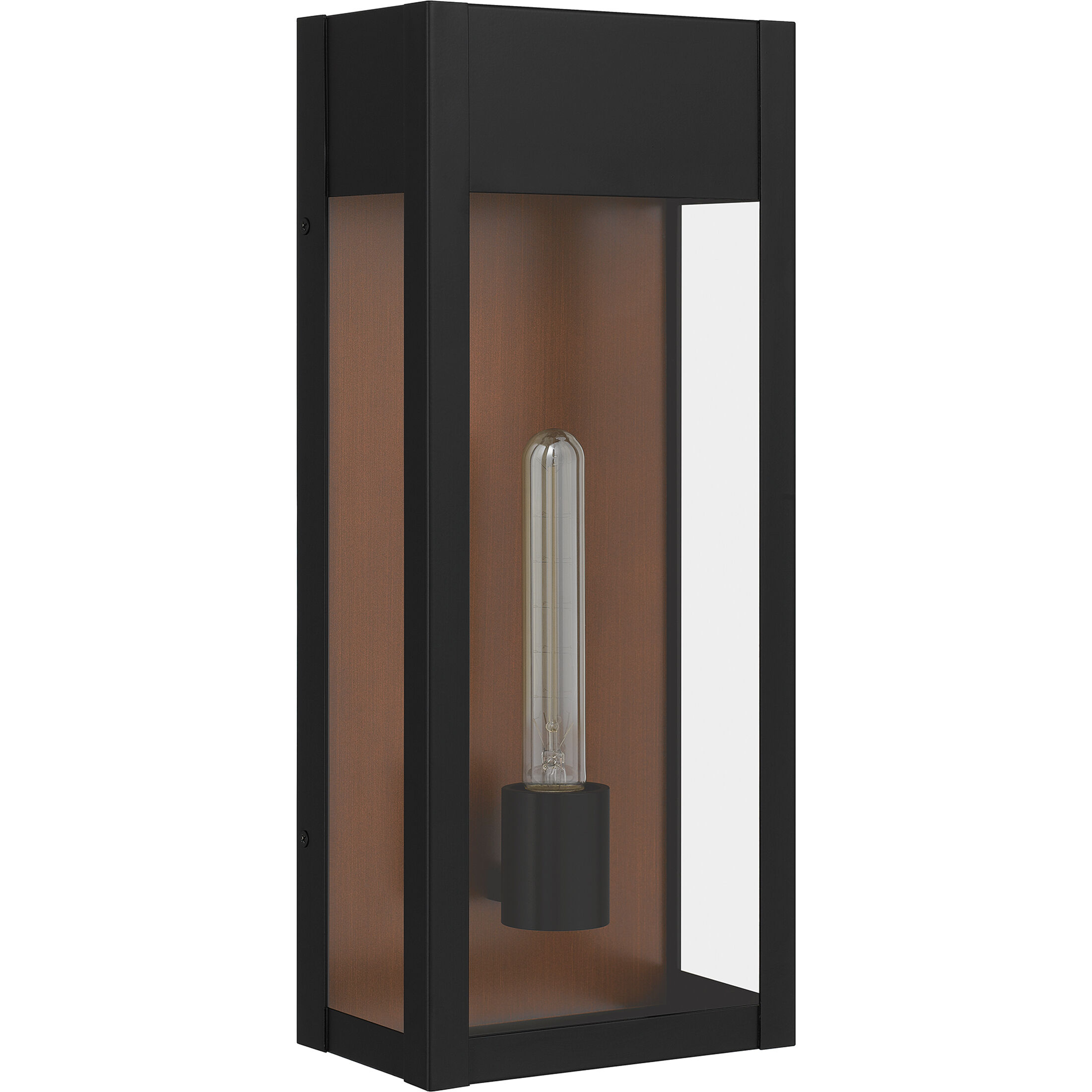 Maren 1 Light 18 inch Matte Black Outdoor Wall Lantern, Large