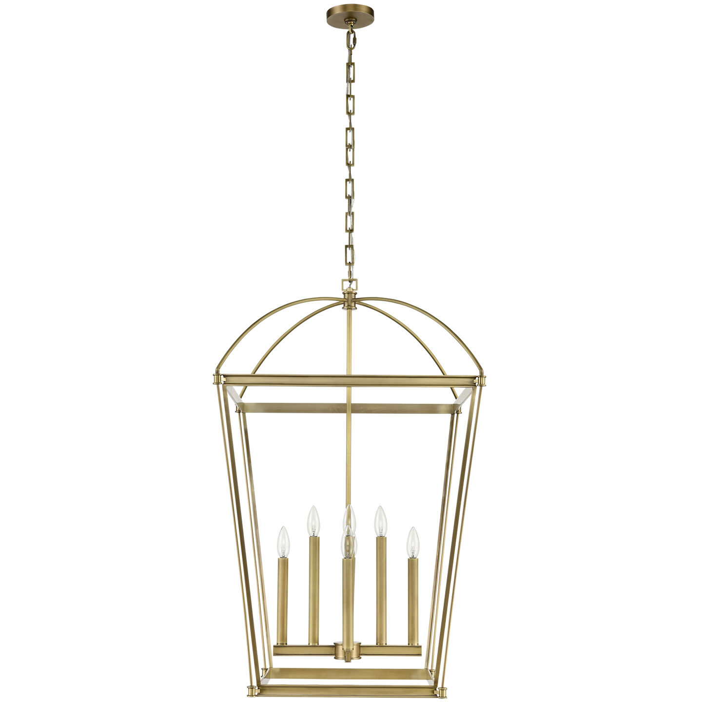 Manor Pendant Ceiling Light in Vintage Brass