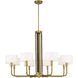 Chelsea 8 Light 40 inch Soft Brass Chandelier Ceiling Light