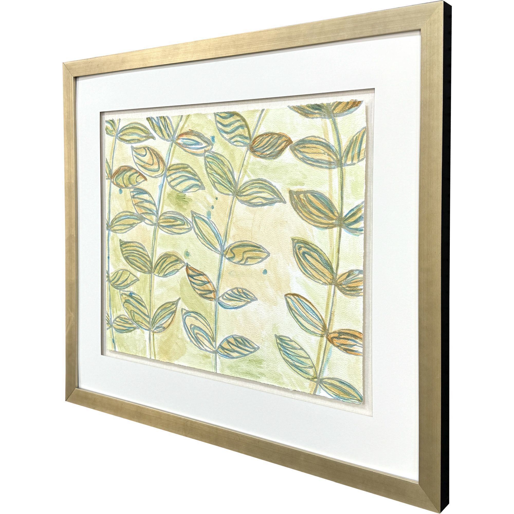 Shimmering Garden I & II Green and Multi and Yellow and Orange Framed Art, The Studio