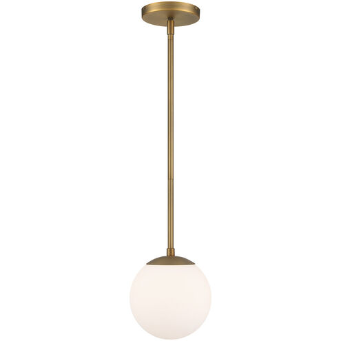 Niveous LED 7 inch Aged Brass Pendant Ceiling Light in 3000K, dweLED