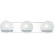 Tyleigh 3 Light 24 inch Polished Chrome Bath Light Wall Light