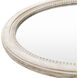 Zohra 28 X 24.5 inch Light Grey Mirror, Oval