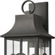 Triumph 3 Light 23 inch Textured Black Outdoor Sconce