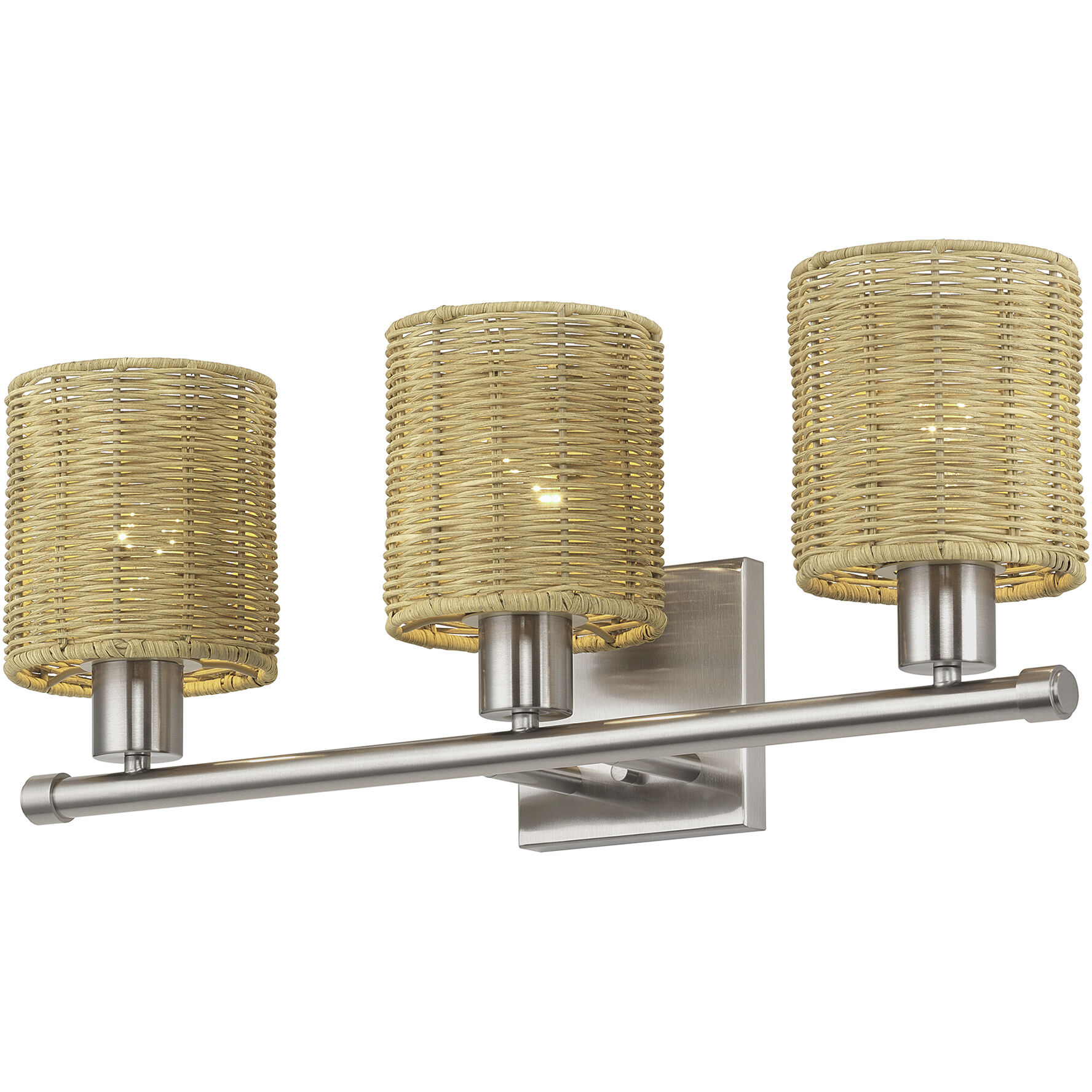 Weavington 3 Light 23.5 inch Brushed Nickel Vanity Wall Sconce Wall Light