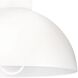 Peridot 1 Light 15 inch White Outdoor Flush Mount, Small