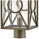 Coastal Elements Brixton 1 Light 15.5 inch Burnished Bronze Outdoor Post Mount Lantern, Medium