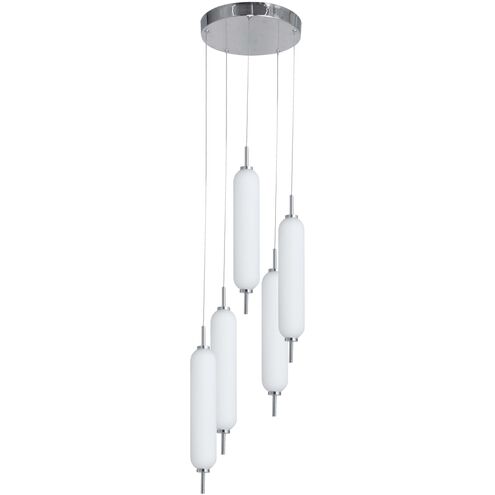 Typha LED 12 inch Polished Chrome Multi Pendant Ceiling Light