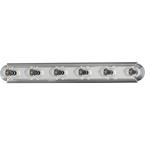 Essentials - 712x 6 Light 36 inch Polished Chrome Bath Light Wall Light