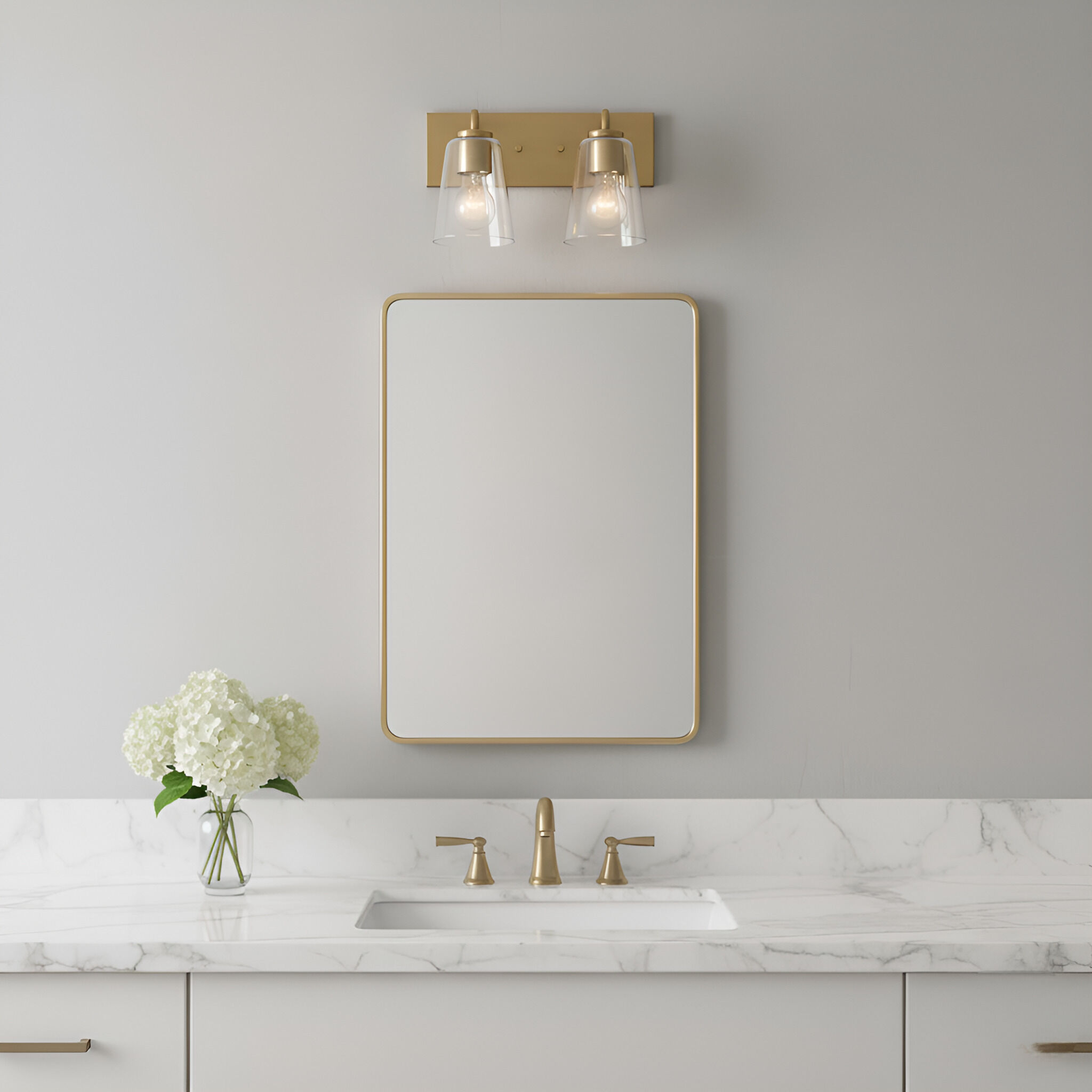 Miles 2 Light 12.00 inch Bathroom Vanity Light