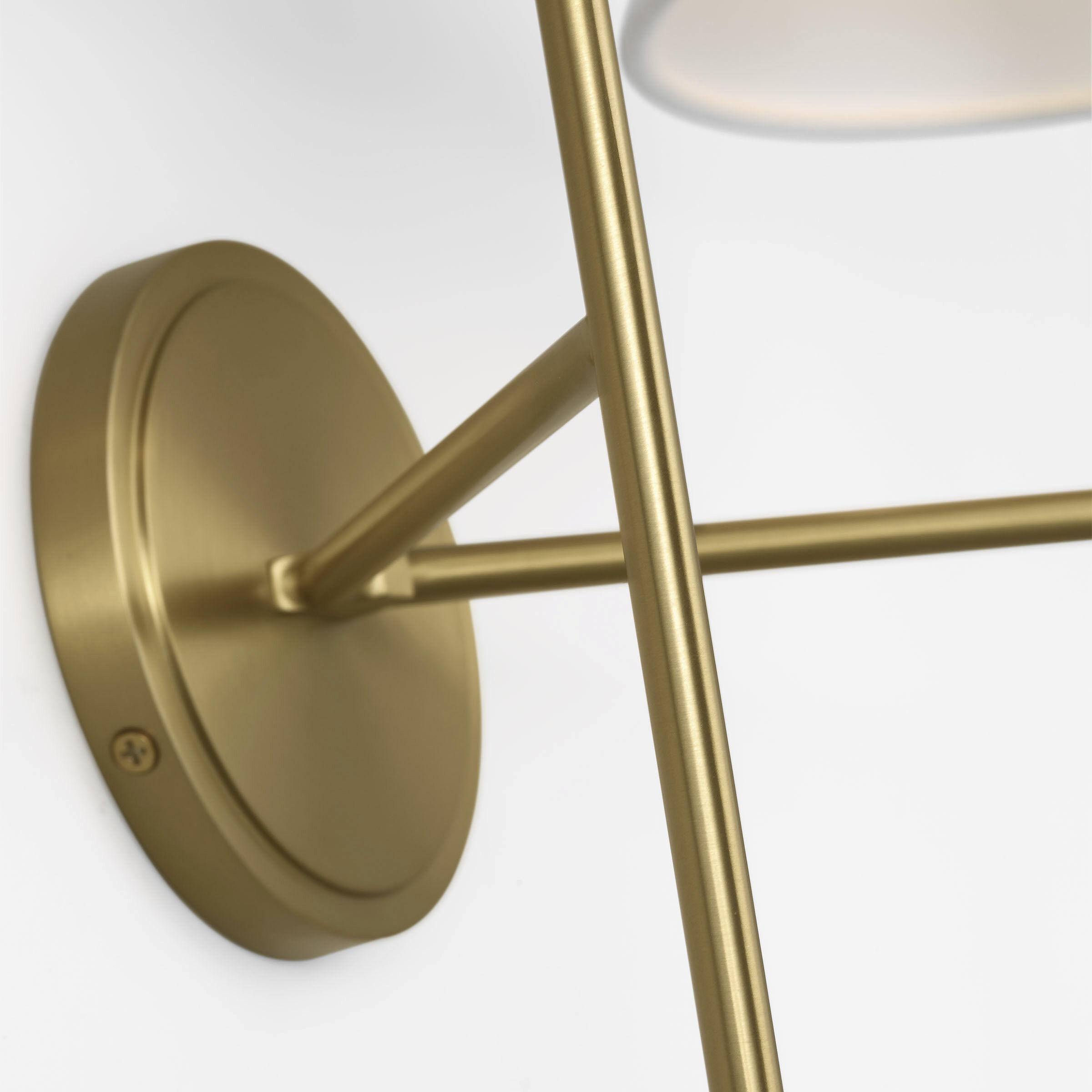 C&M by Chapman & Myers Ridgewood Sconce Wall Light in Burnished Brass