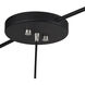 Domma 3 Light 48 inch Black with Brushed Nickel Accents Linear Chandelier Ceiling Light, Extra Large
