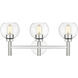 Sutton 3 Light 23.75 inch Chrome Vanity Wall Light