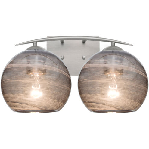 Jilly 2 Light 15 inch Satin Nickel Vanity Light Wall Light