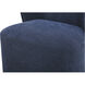 Larson Blue Dining Chair, Rolling