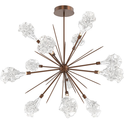 Blossom LED Burnished Bronze Chandelier Ceiling Light, Starburst
