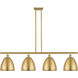 Ballston Dome LED 48 inch Satin Gold Island Light Ceiling Light