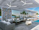 Simple 52 inch Flat White Outdoor Ceiling Fan