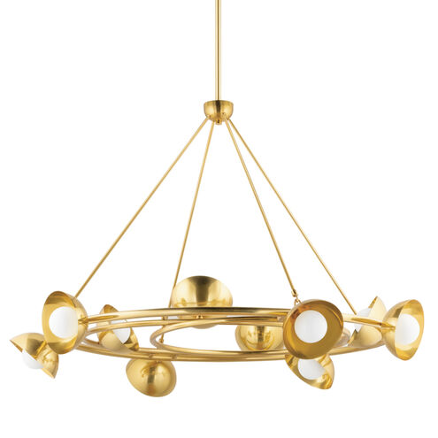 Oraibi 10 Light 54 inch Vintage Brass Chandelier Ceiling Light