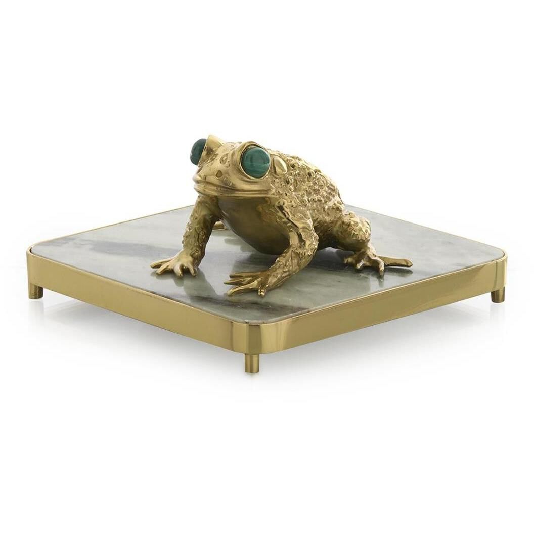Brass Frog Napkin Holder