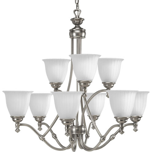 Renovations 9 Light 30 inch Antique Nickel Chandelier Ceiling Light