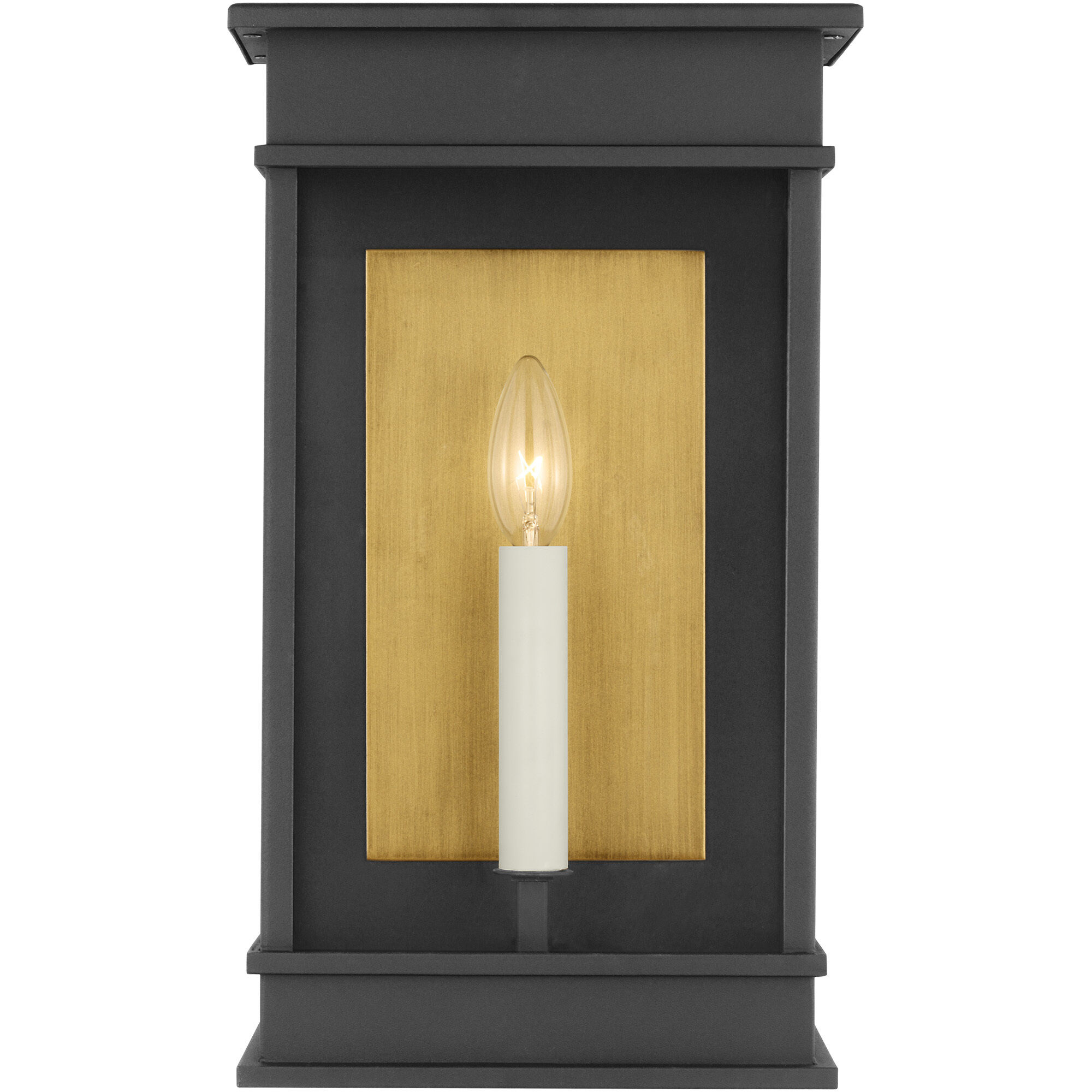 C&M by Chapman & Myers Cupertino 1 Light 10.25 inch Textured Black Outdoor Wall Lantern