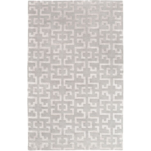 Mugal 96 X 60 inch Medium Gray, Light Gray Rug