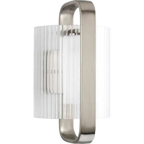 Coupe 1 Light 14 inch Brushed Nickel Outdoor Wall Lantern