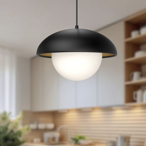 Alora Mood Rubio 1 Light 16 inch Matte Black Pendant Ceiling Light