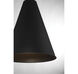 Contemporary 1 Light 18 inch Matte Black Pendant Ceiling Light