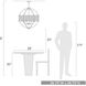 Colson 6 Light 27 inch Matte Black Chandelier Ceiling Light in Pewter