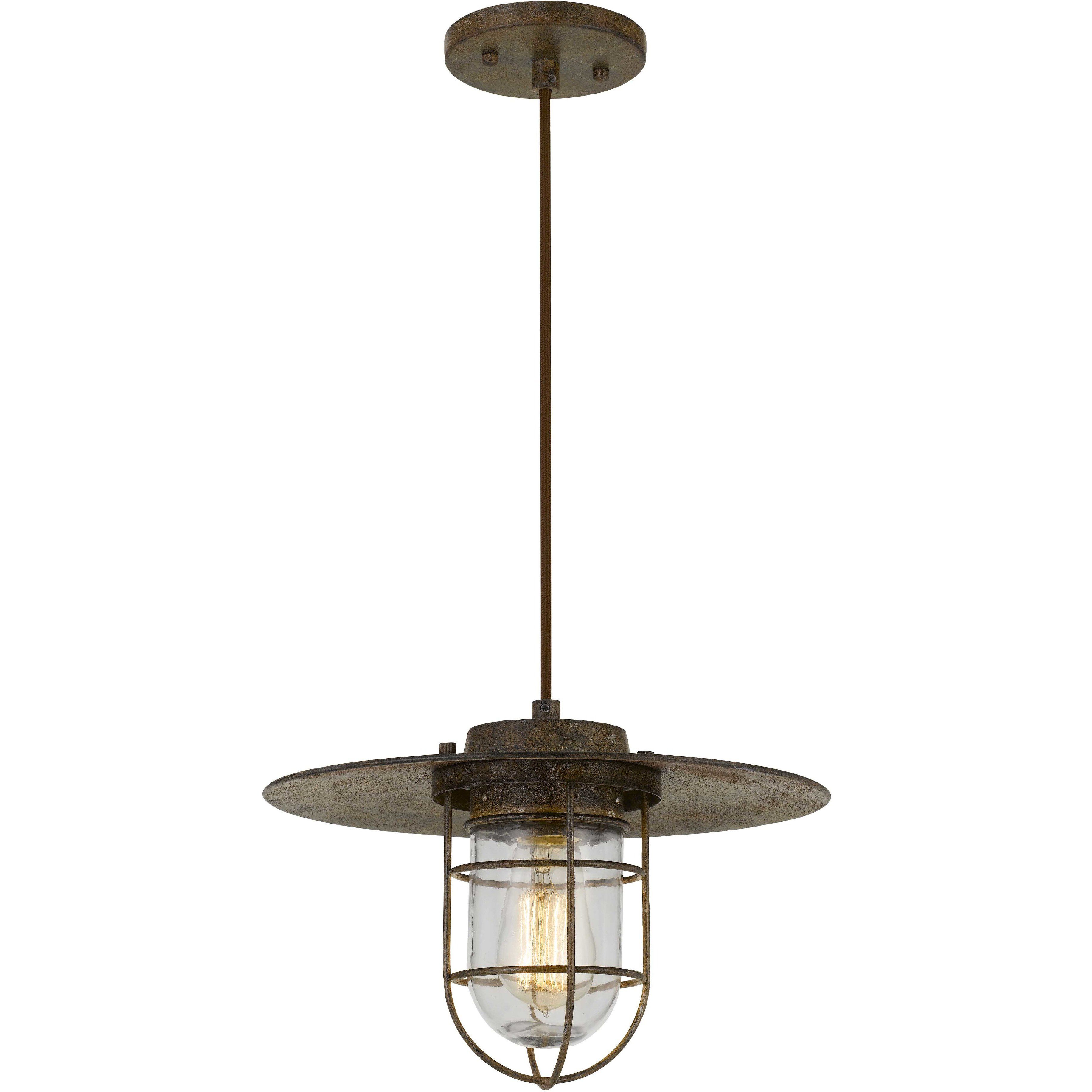Owenton 1 Light 13 inch Rust Pendant Ceiling Light