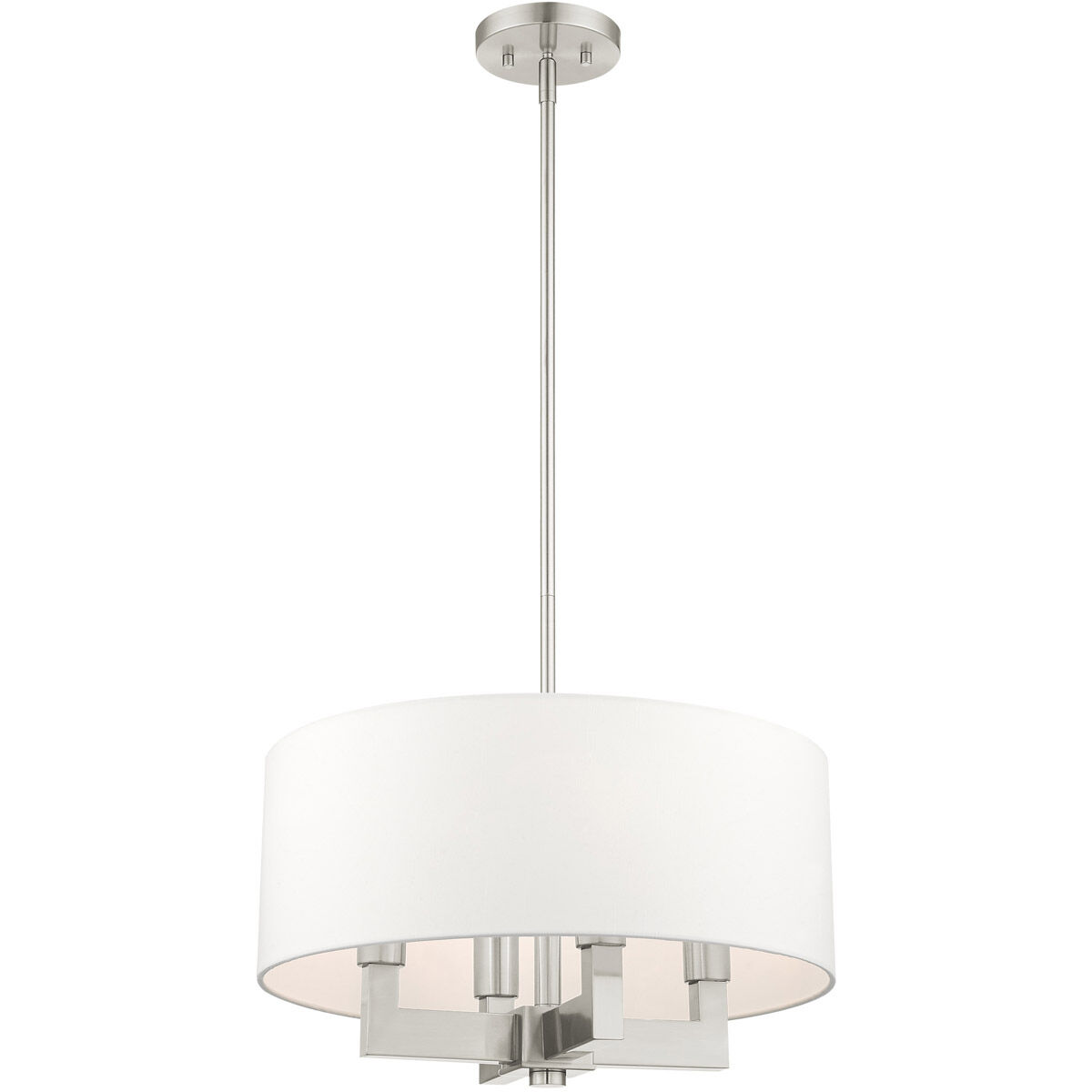 Cresthaven 4 Light 18 inch Brushed Nickel Chandelier Ceiling Light