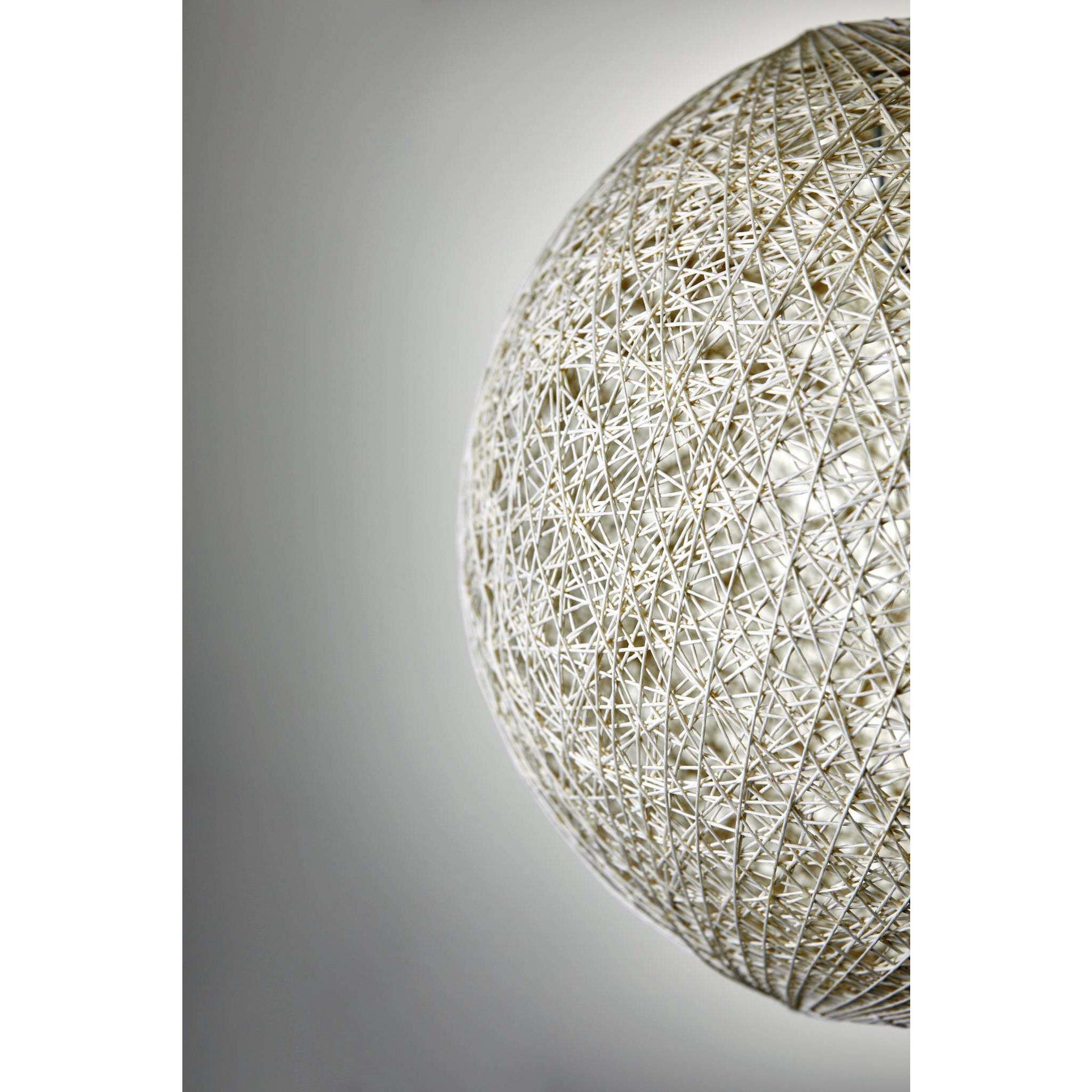 Havana 1 Light Cream Pendant Ceiling Light, Large