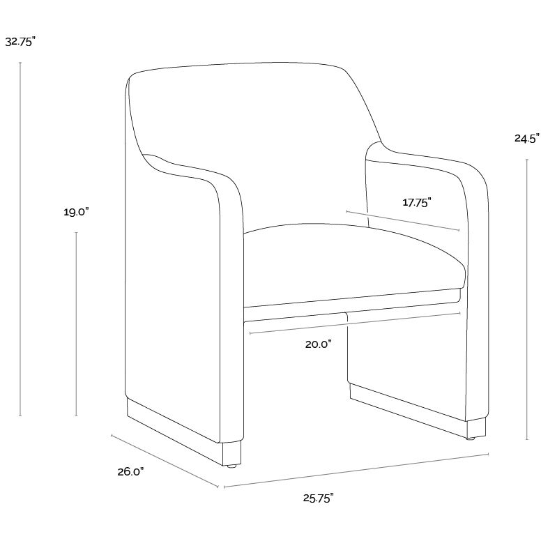 Jaime Meg Ash Dining Armchair