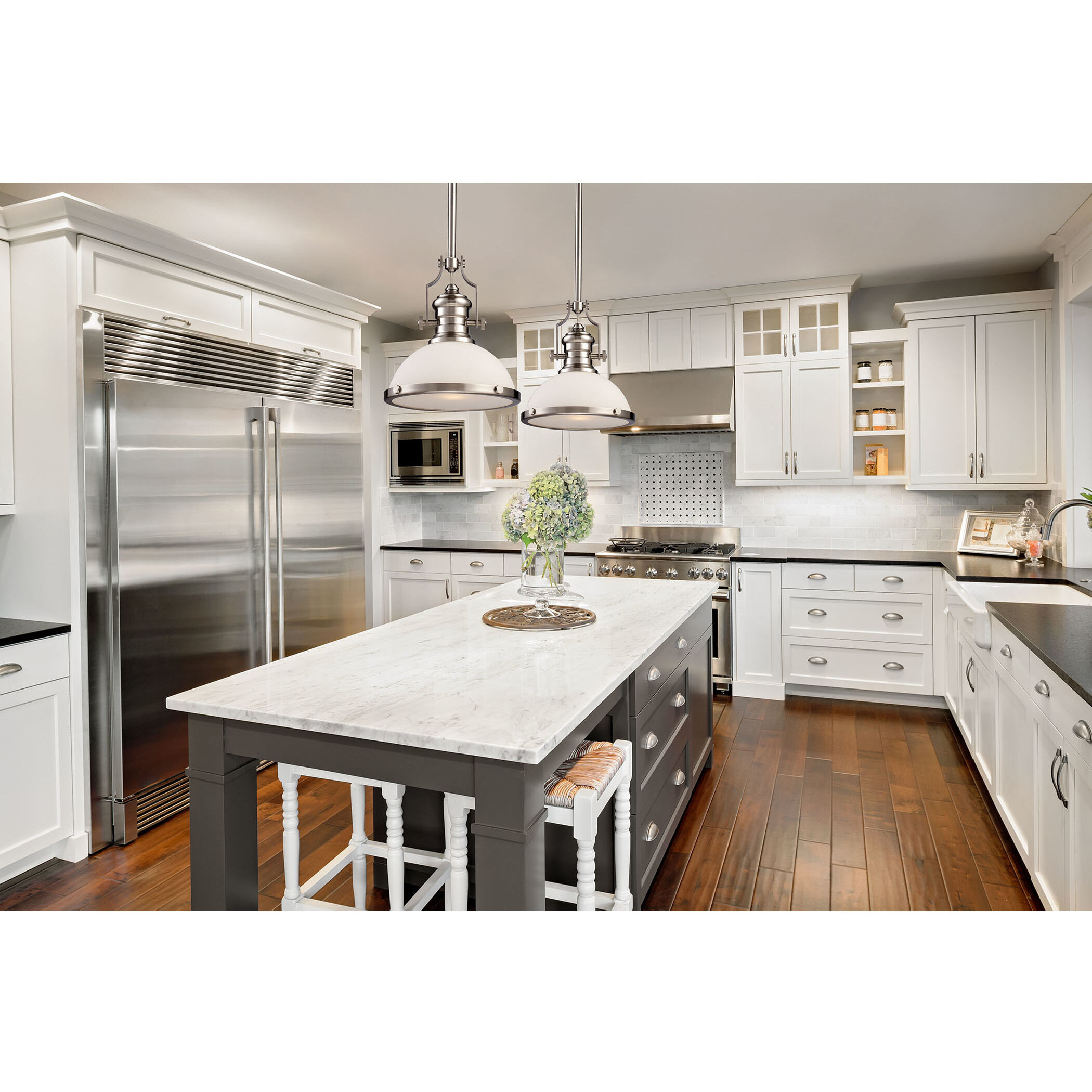 Chadwick 1 Light 13 inch Satin Nickel Pendant Ceiling Light