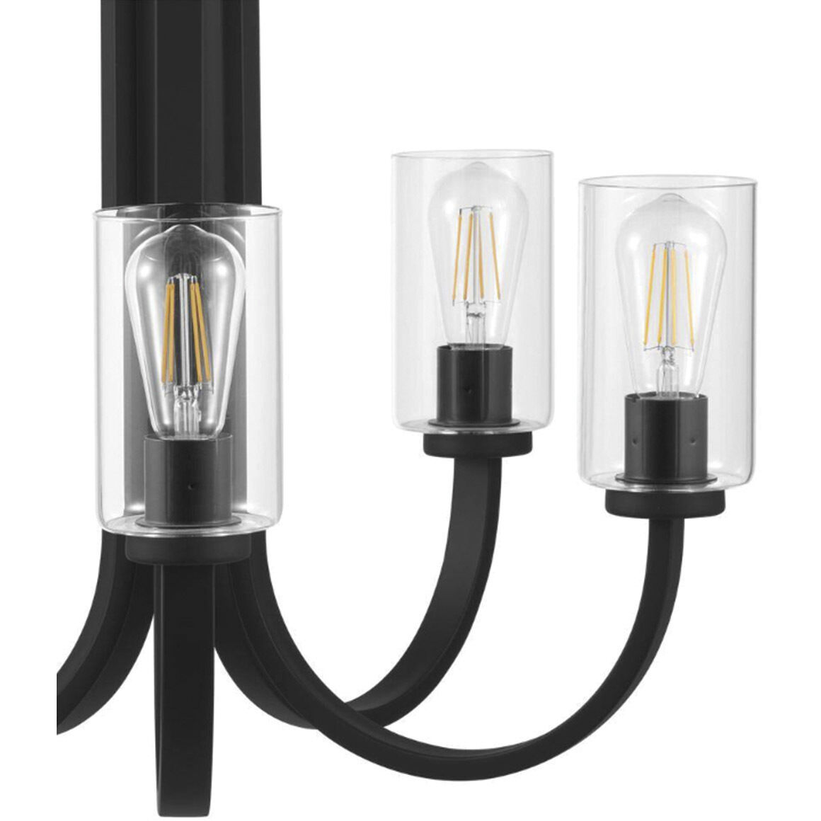 Melina 5 Light 24 inch Matte Black Chandelier Ceiling Light