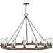 Open Air Sawyer LED 46 inch Sequoia with Iron Rust Outdoor Hanging