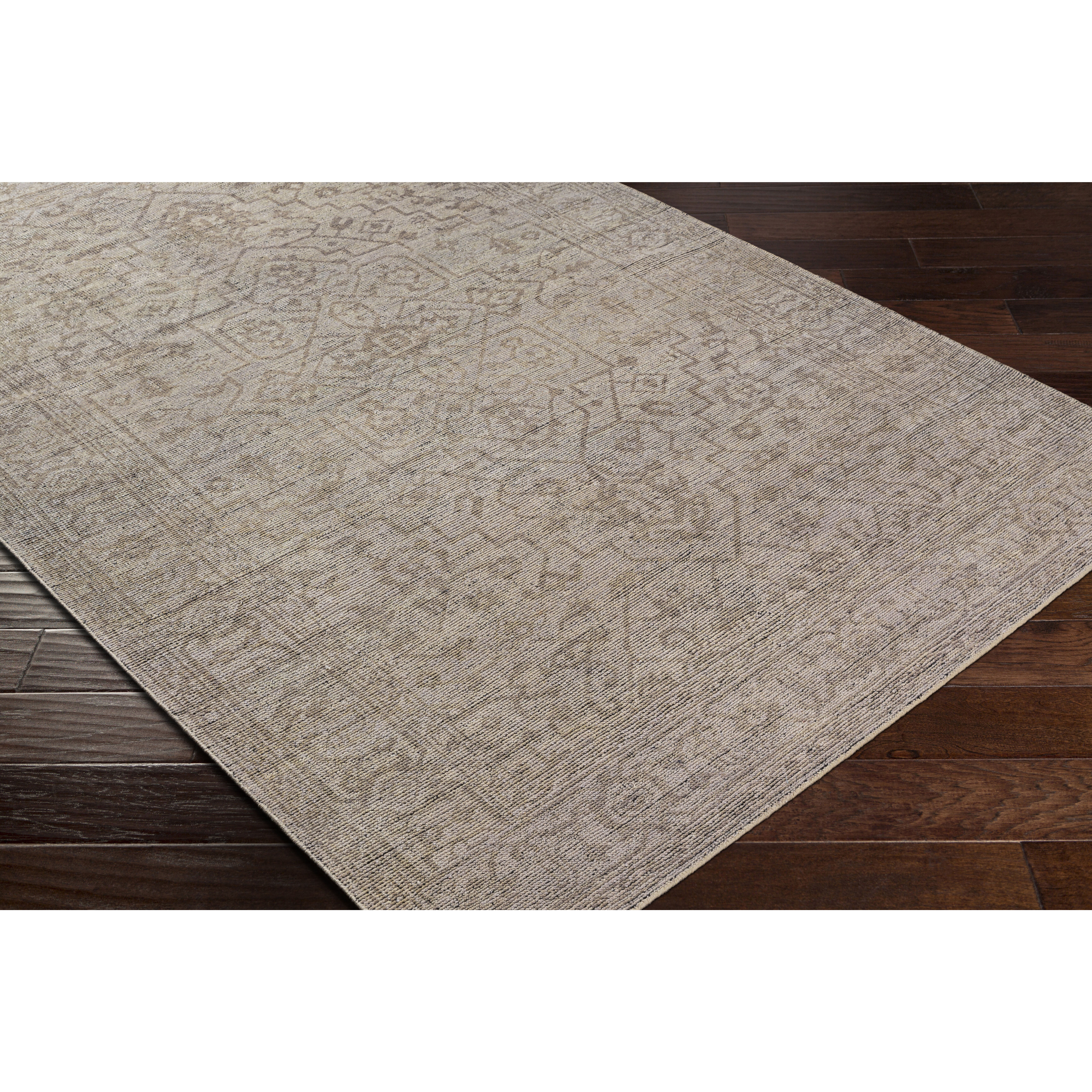 Smyrna 36 X 24 inch Charcoal Rug in 2 x 3, Rectangle