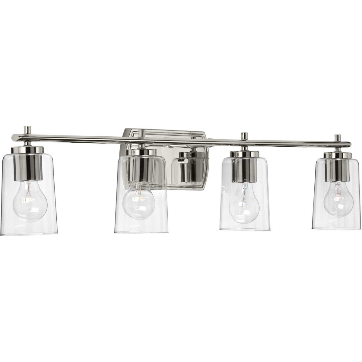 Art 4 Light 32 inch Polished Nickel Bath Vanity Wall Light