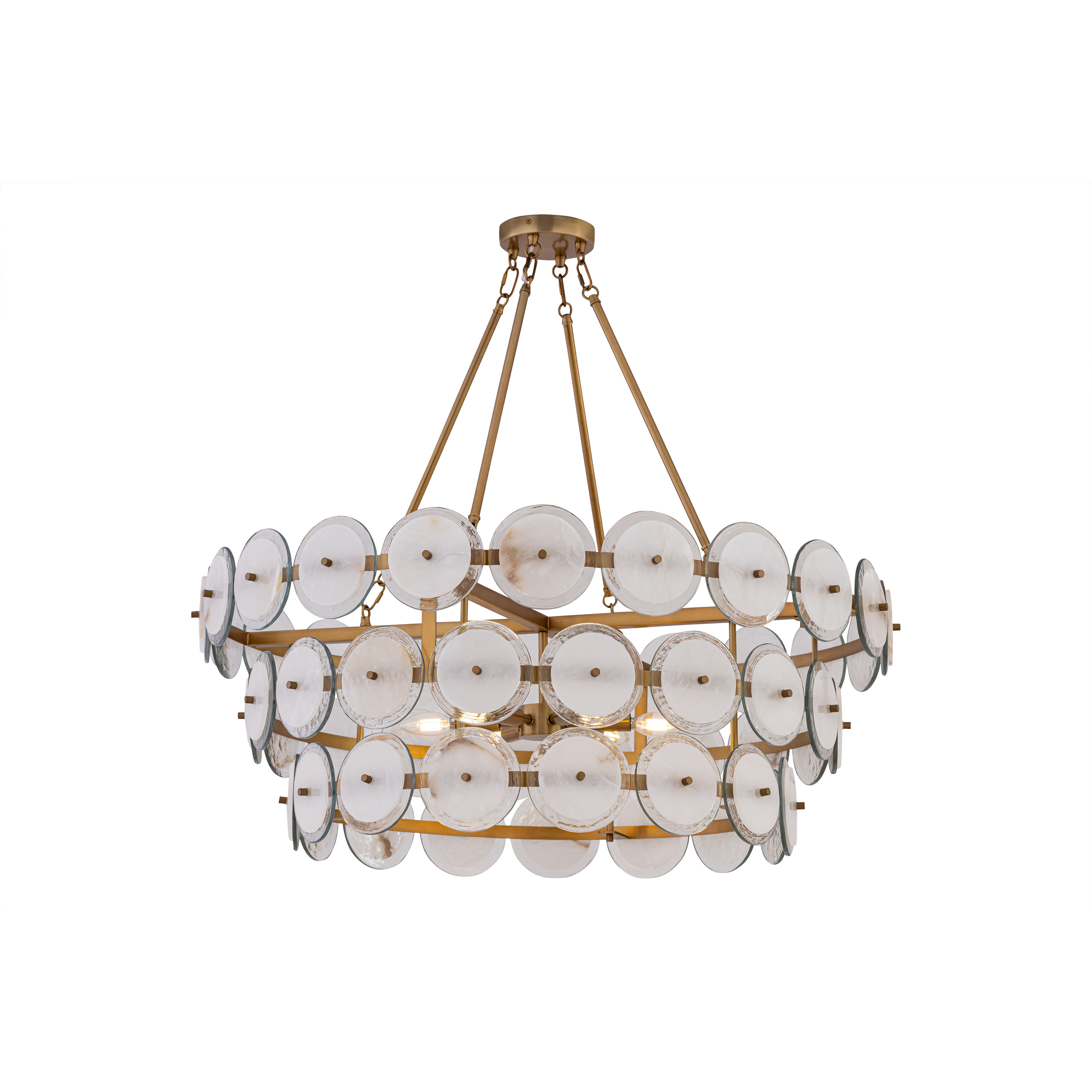 Kintrel 6 Light 36.5 inch Legacy Brass Pendant Ceiling Light