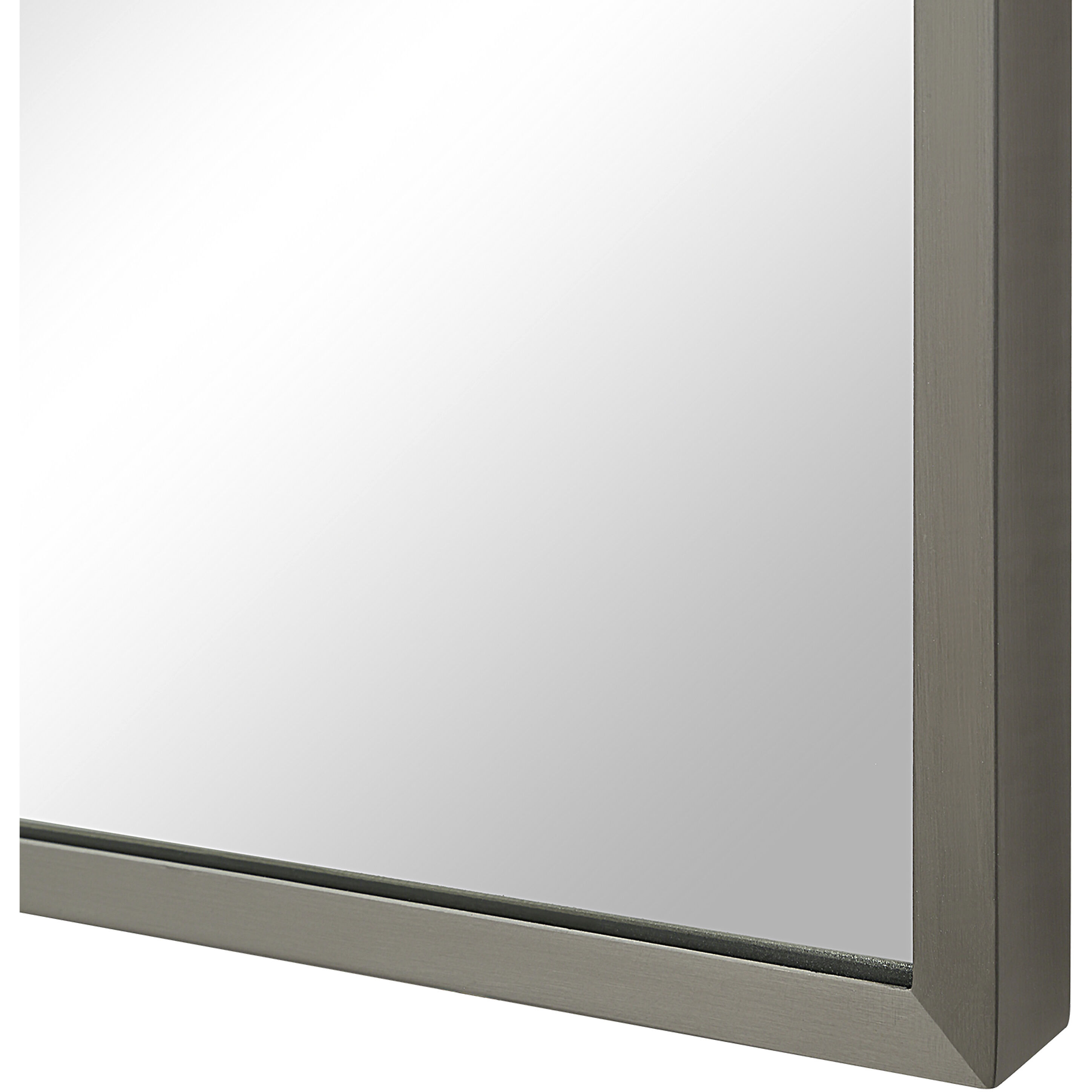 Samia 72 X 30 inch Brushed Nickel Wall Mirror